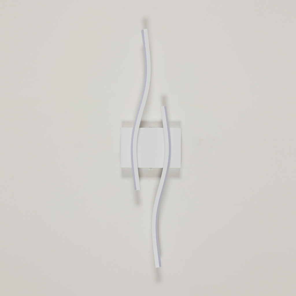 Wall Light - White Aluminium Frame, White Light