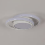 Ceiling Light - White Aluminium Frame, Warm Light