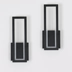 Wall Light - Black Acrylic Frame, White Light