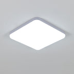 Ceiling Light - White Plastic Frame, White Light