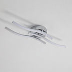 Ceiling Light - Silver Aluminium Frame, White Light