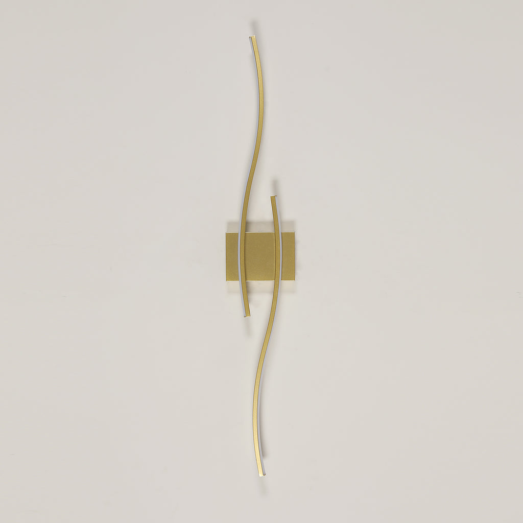 Wall Light - Gold Aluminium Frame, Warm Light