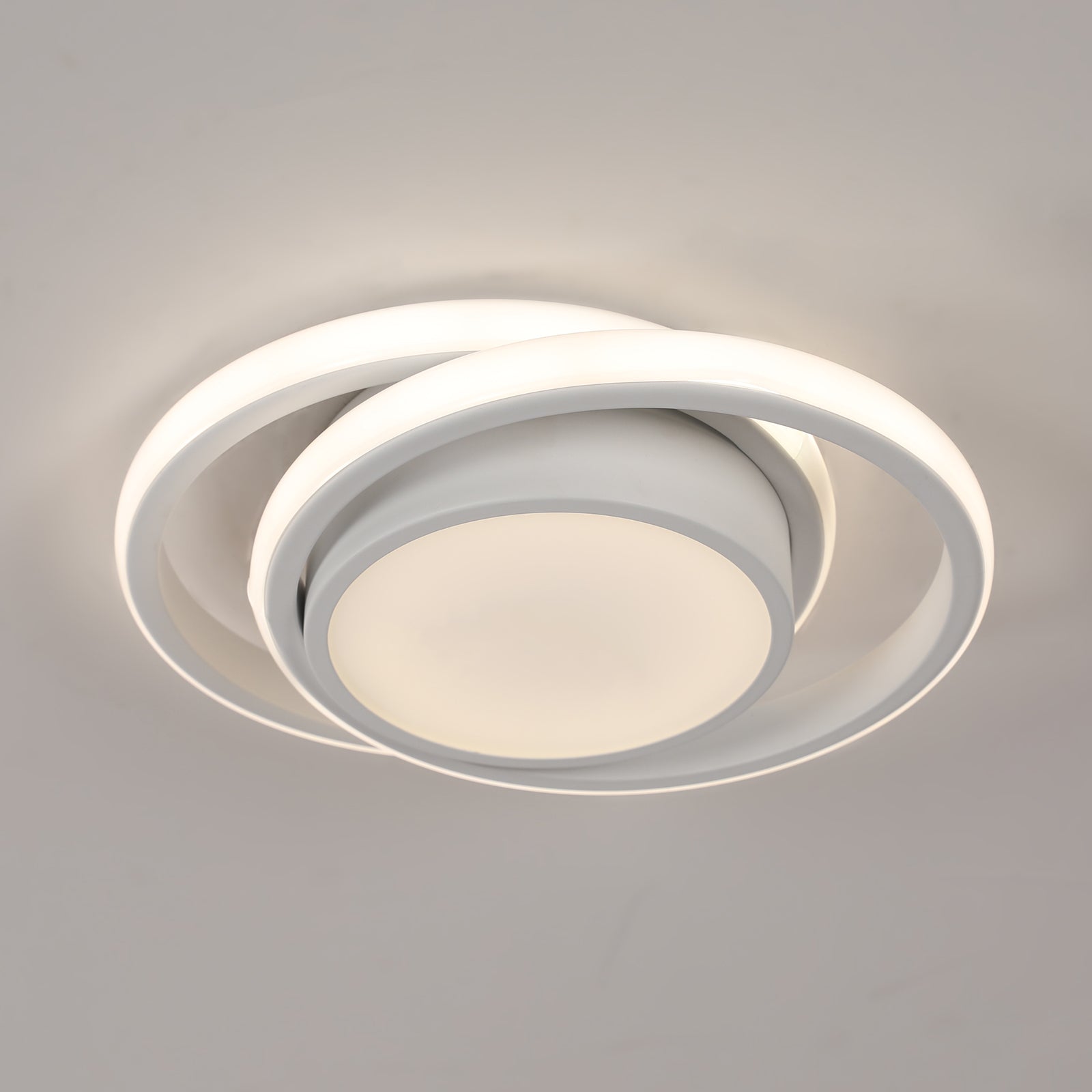 Ceiling Light - White Aluminium Frame, Natural Light