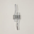 Wall Light - Chrome Aluminium Frame, Warm Light