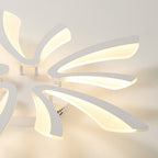 Deckenleuchte – Weißer Acrylrahmen, warmes Licht