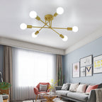 Ceiling Light - Gold Metal Frame