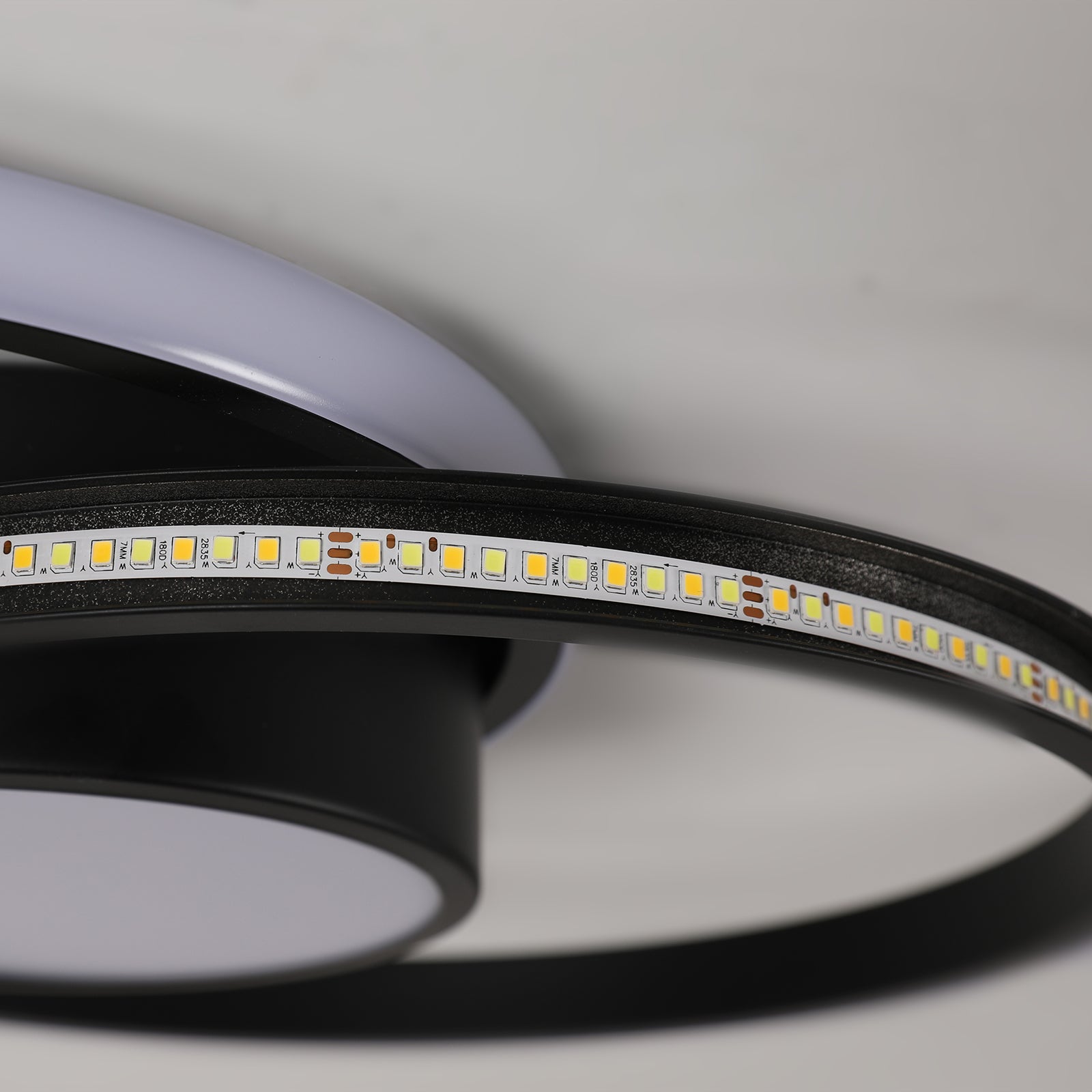 Ceiling Light - Black Metal Frame, Tunable and Dimmable