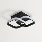 Ceiling Light - Black Aluminium Frame, Warm Light