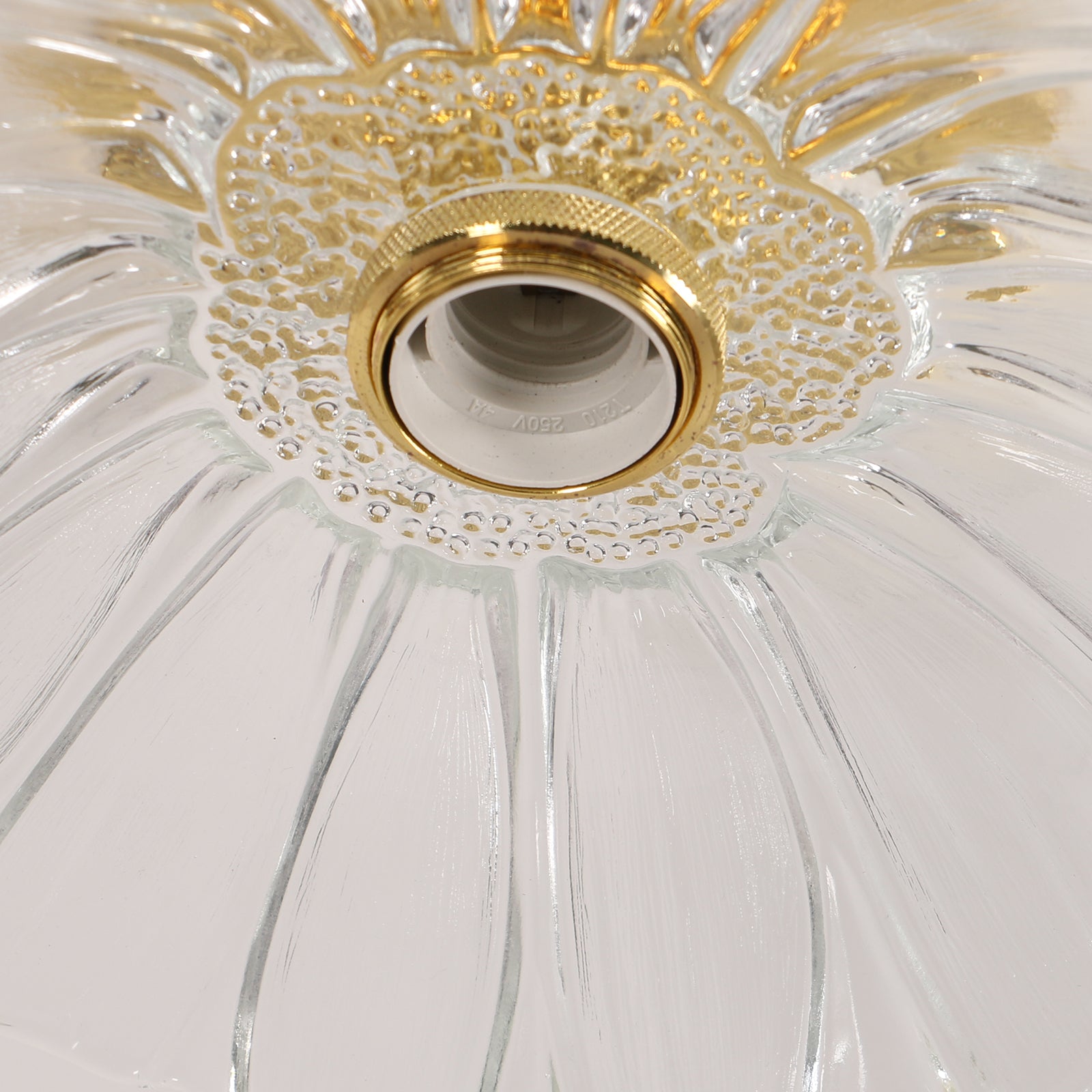 Deckenleuchte – Goldglasrahmen