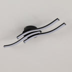 Ceiling Light - Black Aluminium Frame, White Light