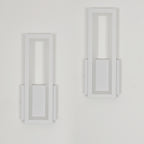 Wall Light - White Acrylic Frame, Warm Light