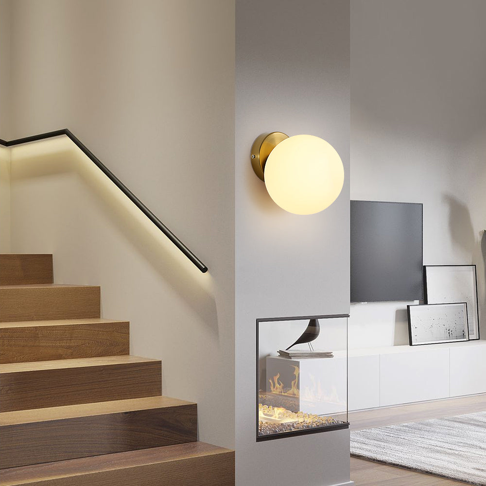 Wall Light - Gold Bronze Glass Frame
