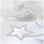 Ceiling Light - White Acrylic Frame, White Light