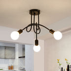 Ceiling Light - Black Metal Frame