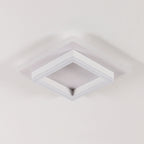 Ceiling Light - White Acrylic Frame, White Light
