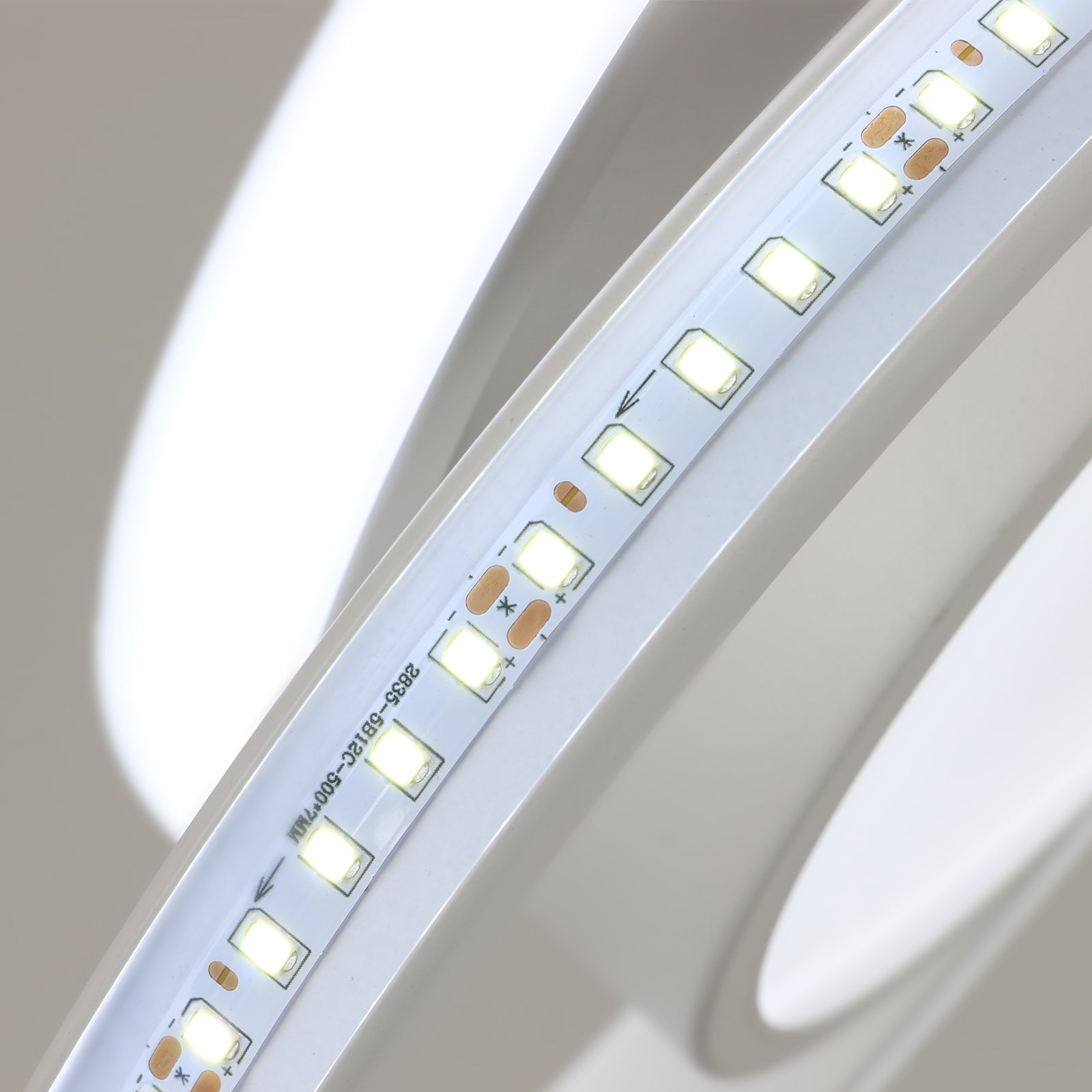 Ceiling Light - White Aluminium Frame, White Light