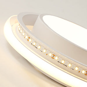Ceiling Light - White Aluminium Frame, Warm Light