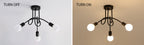 Ceiling Light - Black Metal Frame