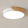 Ceiling Light - White Metal Frame, Natural Light
