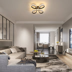 Ceiling Light - Black Aluminium Frame, Warm Light