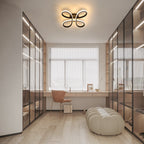 Ceiling Light - Black Aluminium Frame, Warm Light
