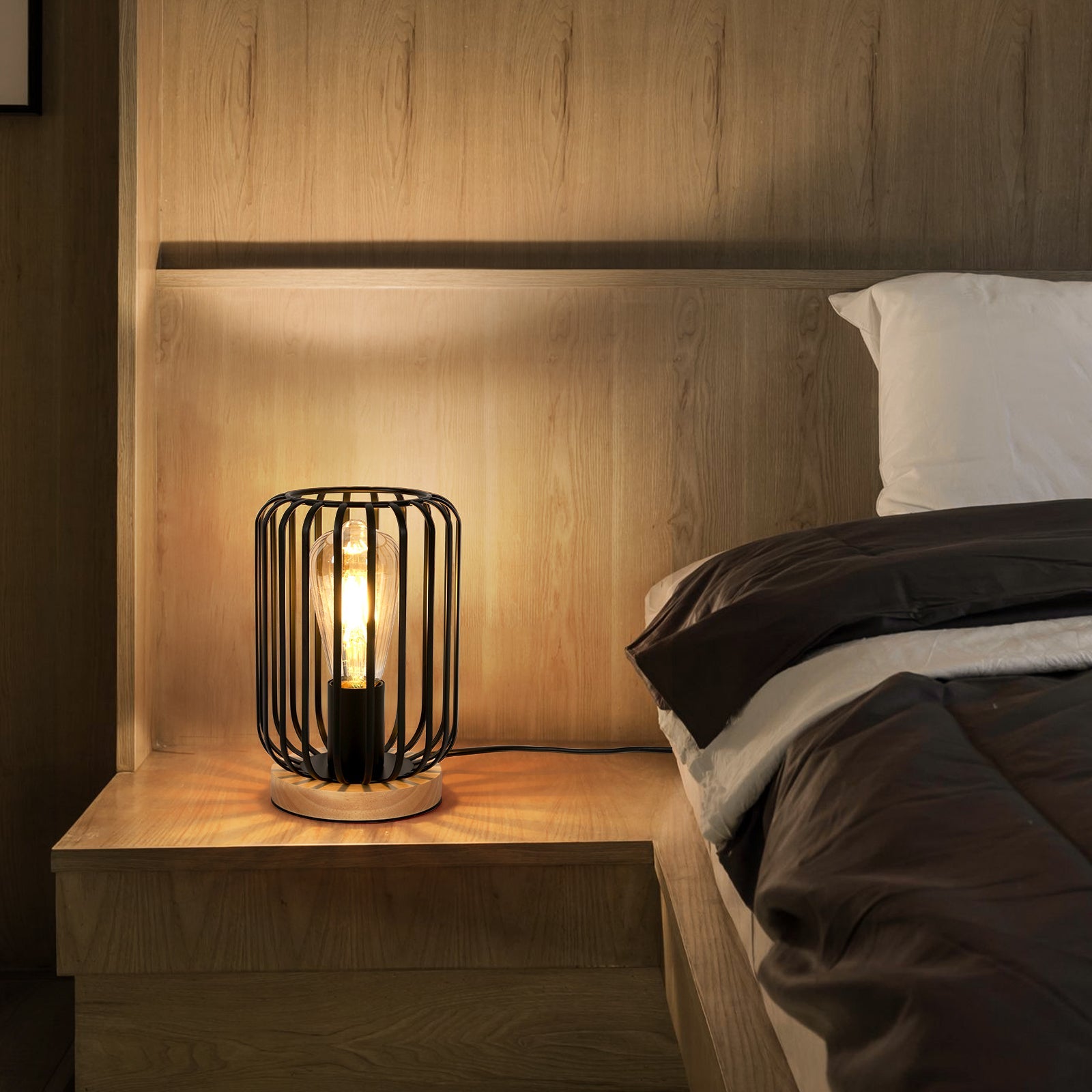 Table Lamps - Black Metal Frame