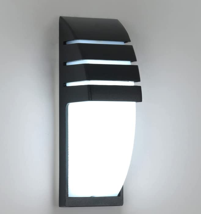 Wandleuchte – Schwarzer Aluminiumrahmen, weißes Licht