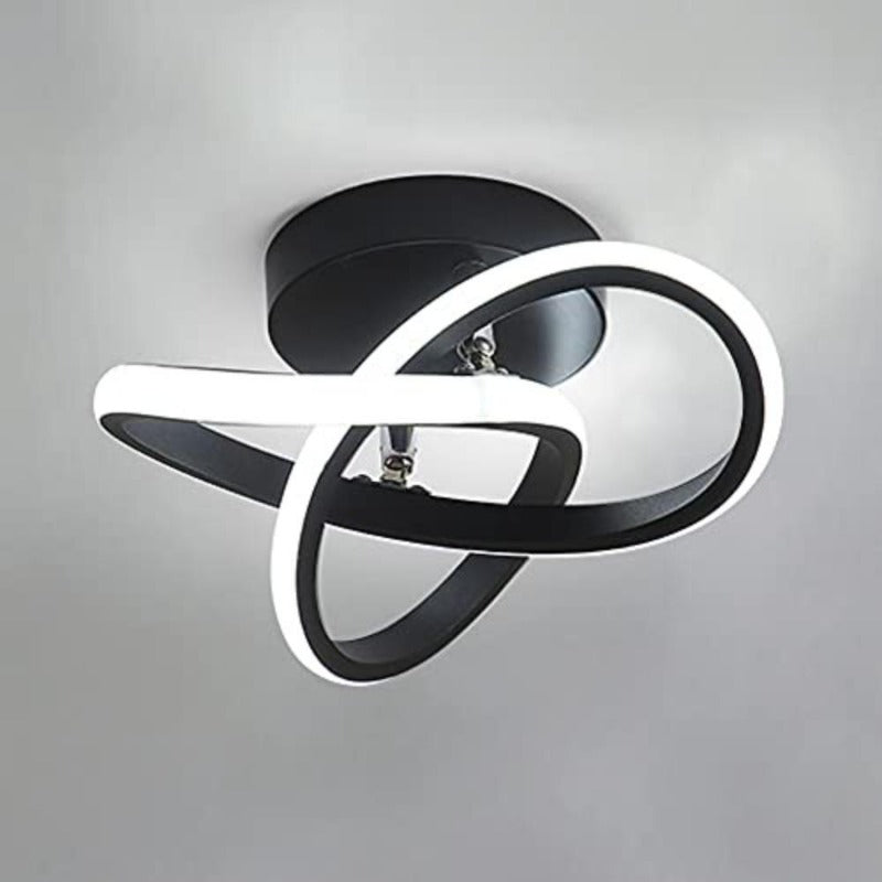 Ceiling Light - Black Aluminium Frame, White Light