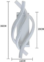 Wall Light - White Aluminium Frame, Warm Light