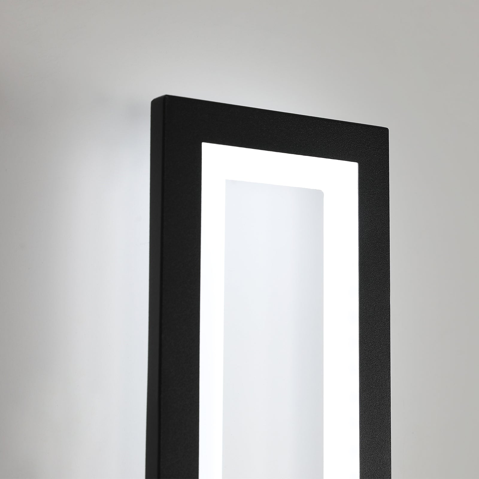 Wandleuchte – Schwarzer Acrylrahmen, weißes Licht