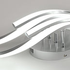 Ceiling Light - Silver Aluminium Frame, White Light