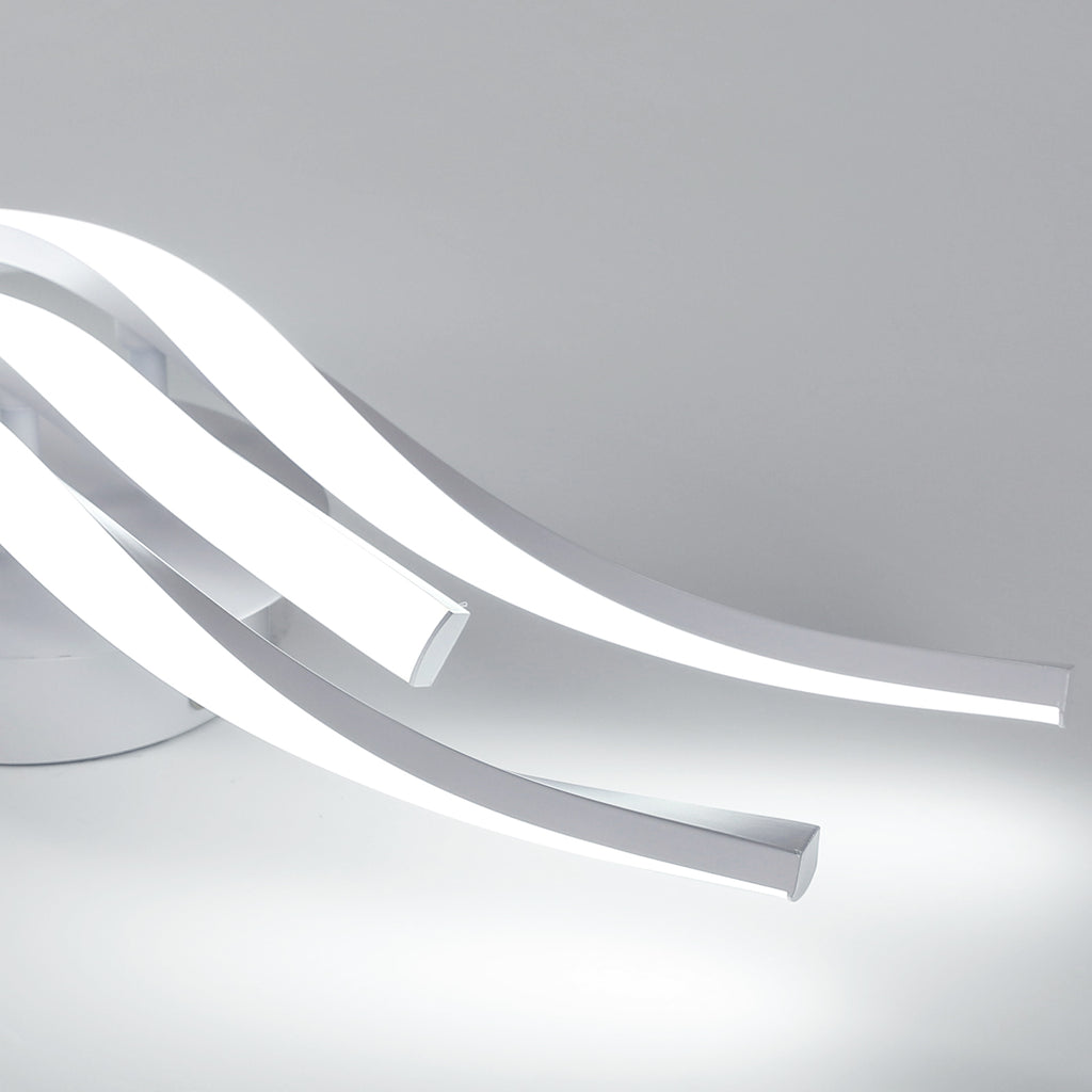 Ceiling Light - White Aluminium Frame, White Light