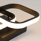 Ceiling Light - Black Aluminium Frame, Warm Light