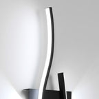 Wandleuchte - schwarzer Aluminiumrahmen, weißes Licht