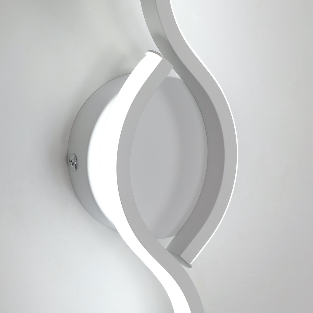Wall Light - White Aluminium Frame, White Light