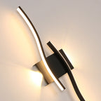 Wall Light - Black Aluminium Frame, Warm Light