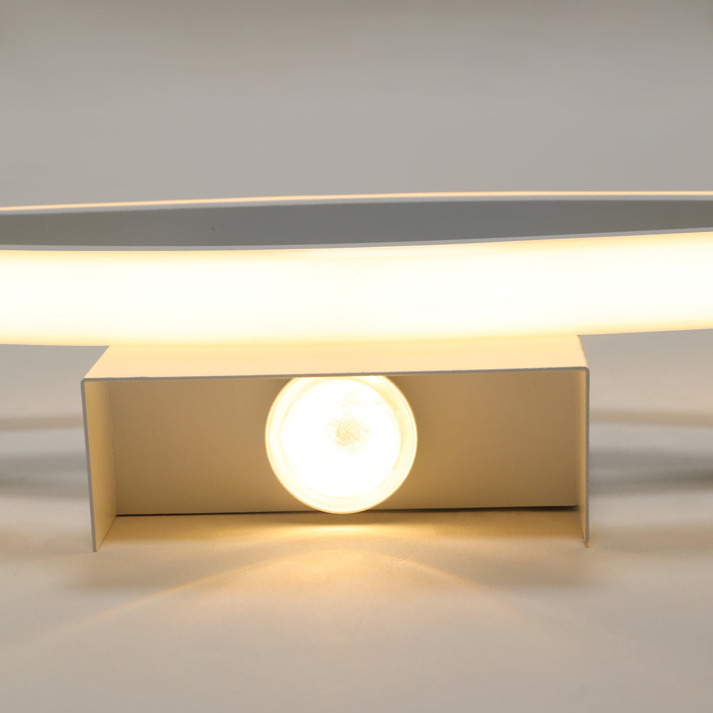 Wall Light - White Aluminium Frame, Warm Light