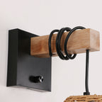 Wall Light - Black Metal Frame