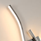 Wall Light - Chrome Aluminium Frame, Warm Light