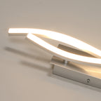 Wall Light - Silver Aluminium Frame, Warm Light