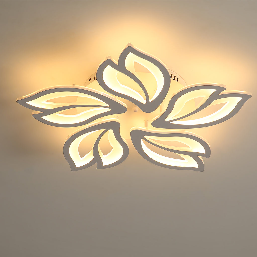 Ceiling Light - White Acrylic Frame, Tunable and Dimmable