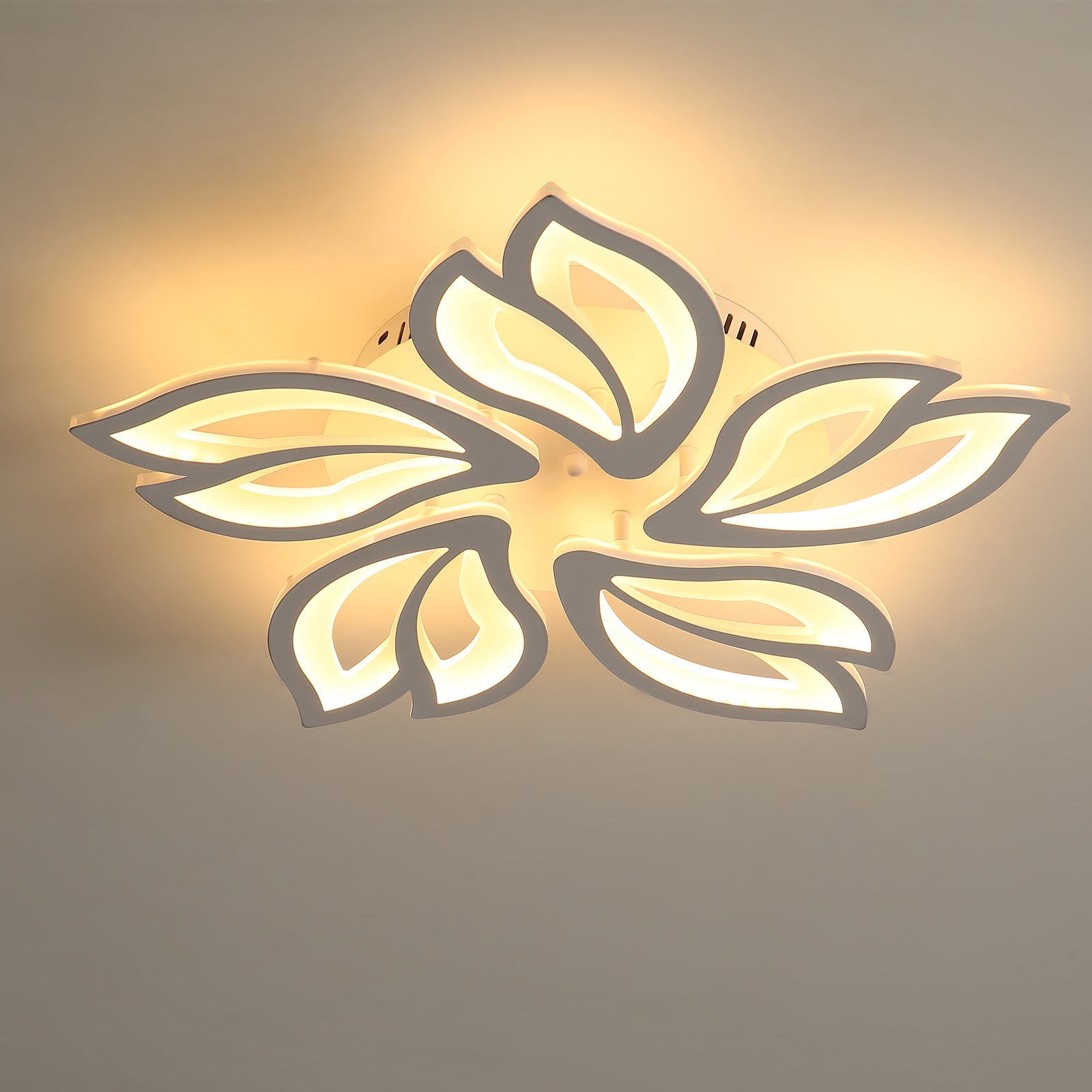 Ceiling Light - White Acrylic Frame, Tunable and Dimmable