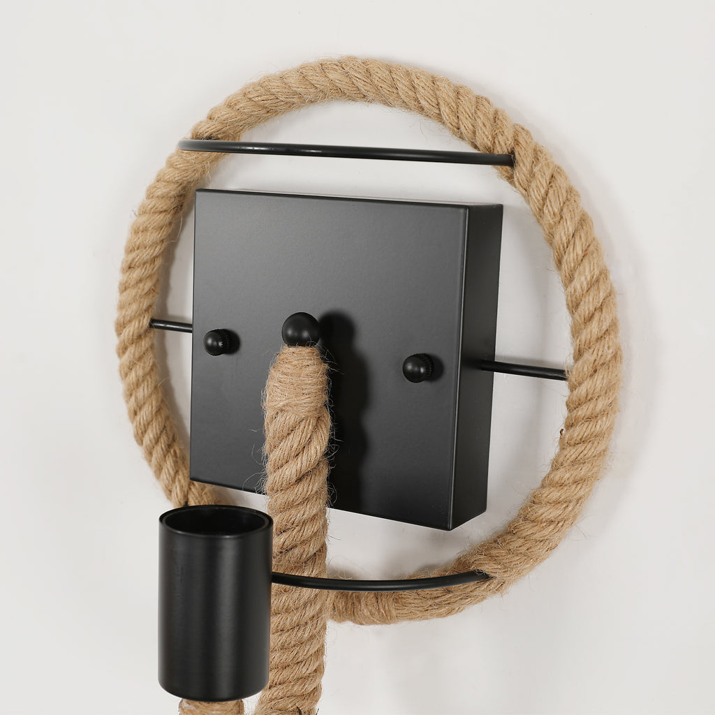 Wall Light - Black Metal Frame