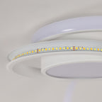 Ceiling Light - White Aluminium Frame, Warm Light