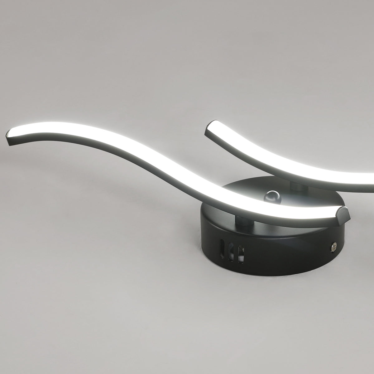 Ceiling Light - Black Aluminium Frame, White Light
