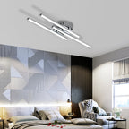 Ceiling Light - Silver Aluminium Frame, White Light
