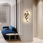 Wall Light - Black Aluminium Frame, Warm Light