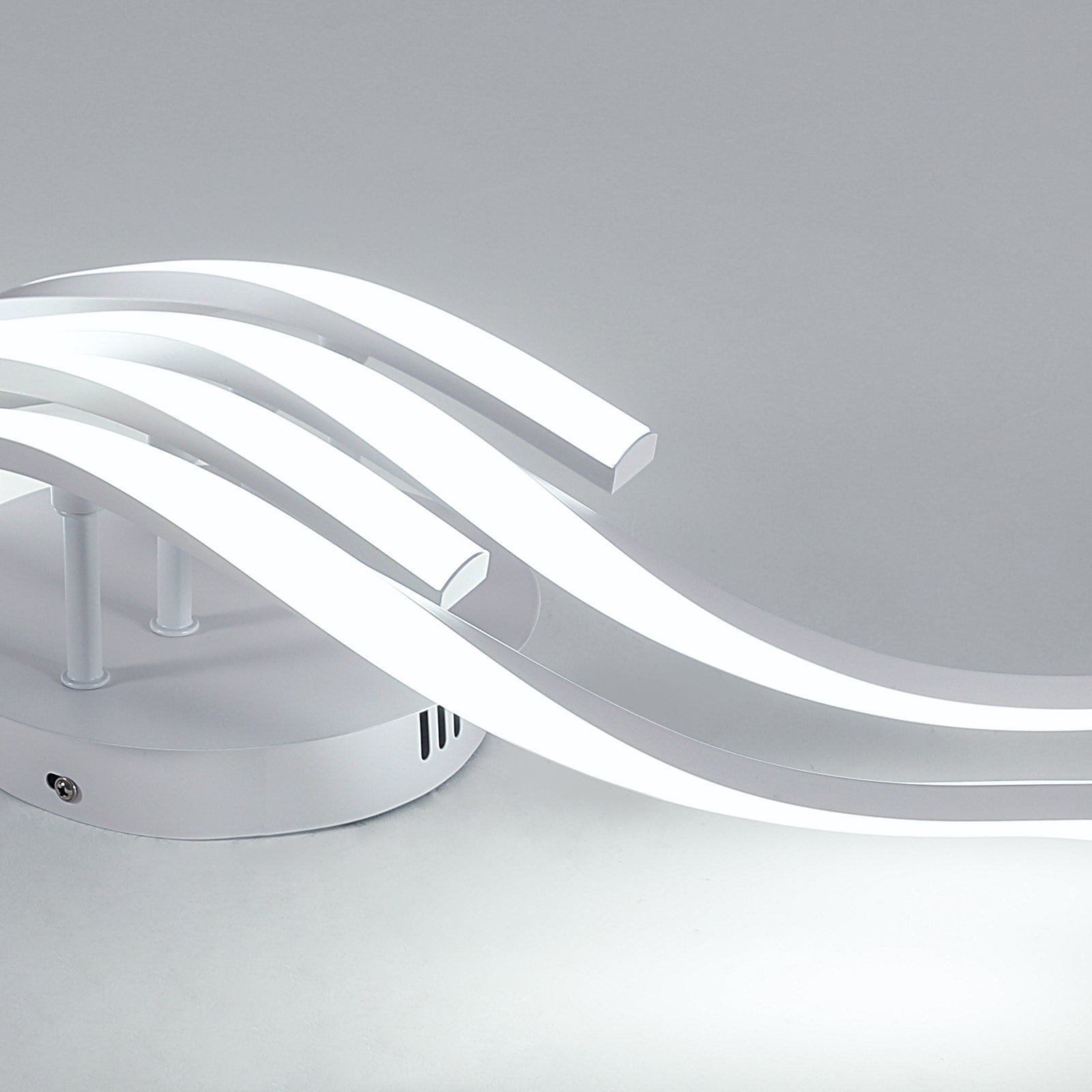 Ceiling Light - White Aluminium Frame, White Light