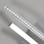 Wall Light - Silver Aluminium Frame, White Light