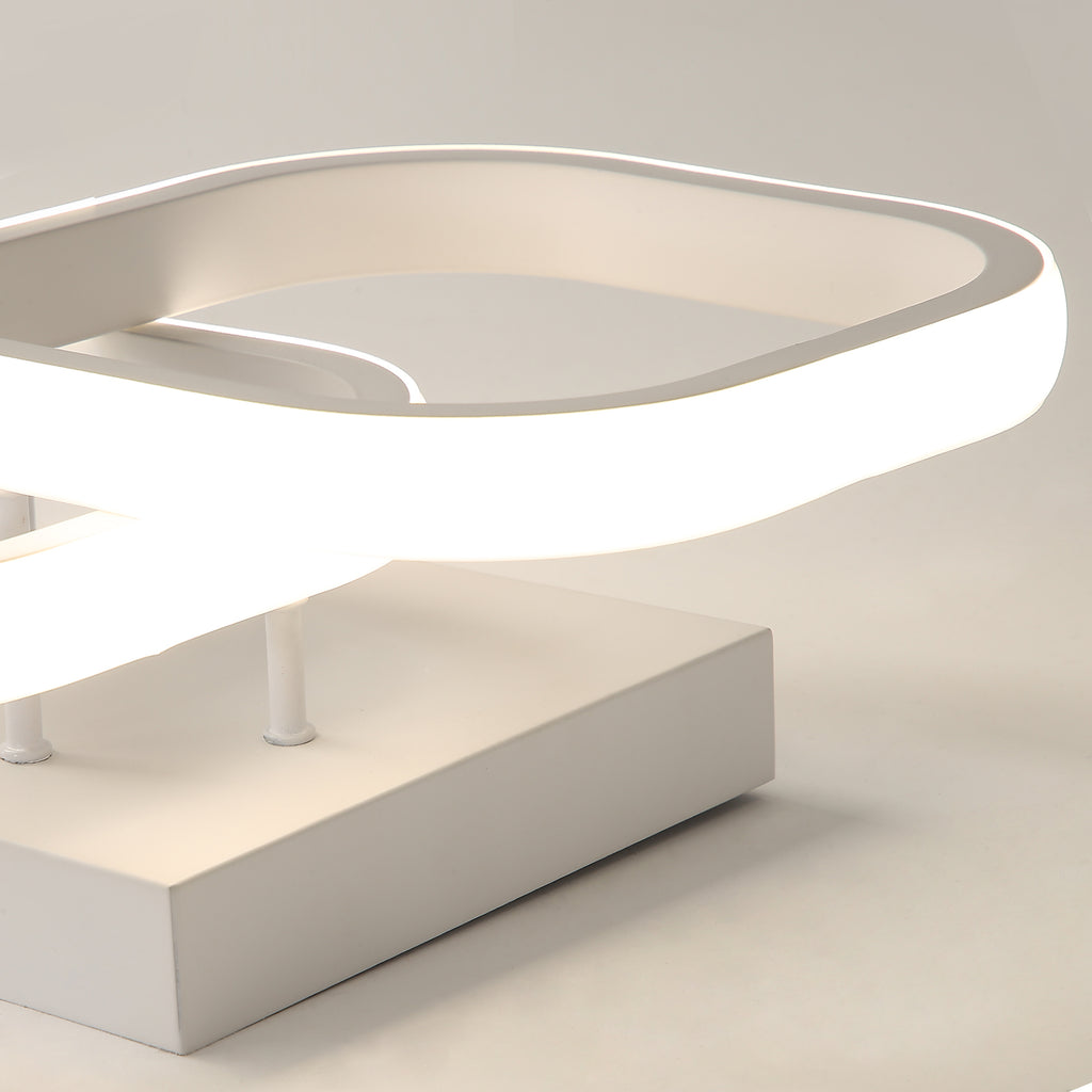 Ceiling Light - White Aluminium Frame, Natural Light